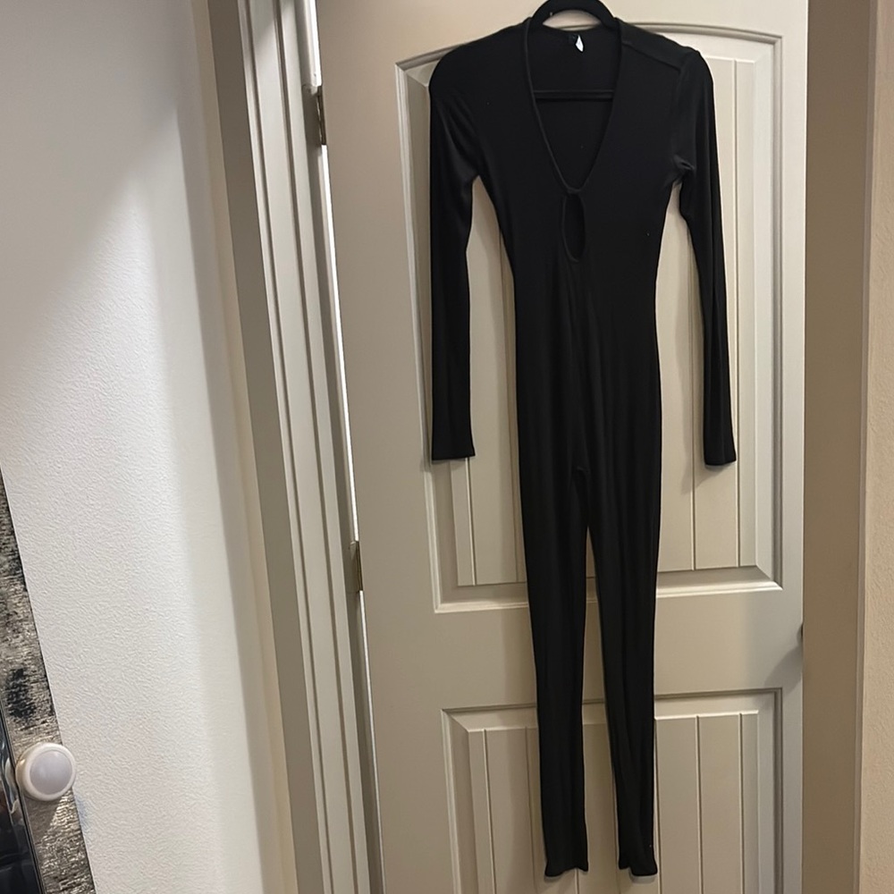 Black Long Sleeve Jumpsuit